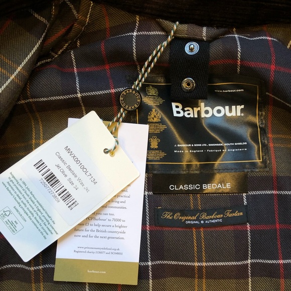 Barbour Classic Bedale Size 34 - Picture 2 of 6